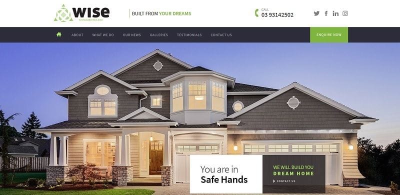New Website Launched for Wise Builder New Website Launched for Wise Builder